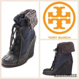 Tory Burch Fairfax Bootie {Blk/Nvy/Charcoal} 7
